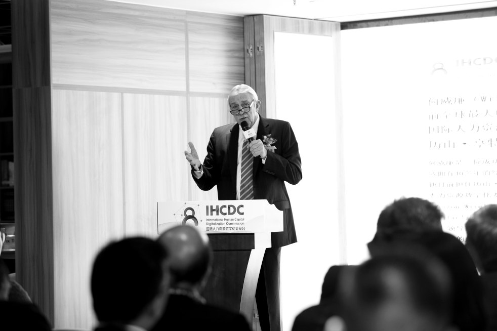 William Holt addressing the symposium
